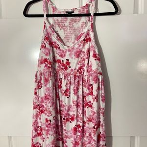 Torrid Pink Floral Tank Top Size 1